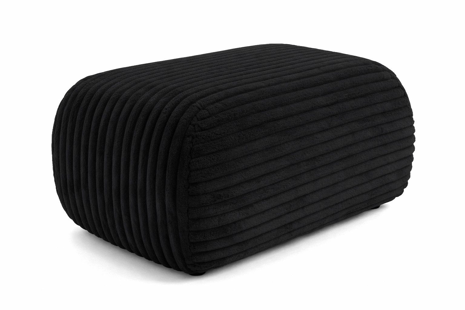 Kaiser Möbel Pouf Sitzpouf für Wohnzimmer, Cordstoff Tilia, BIS, zusätzliche Sitzgelegenheit Fußhocker zum Sofa oder Ecksofa