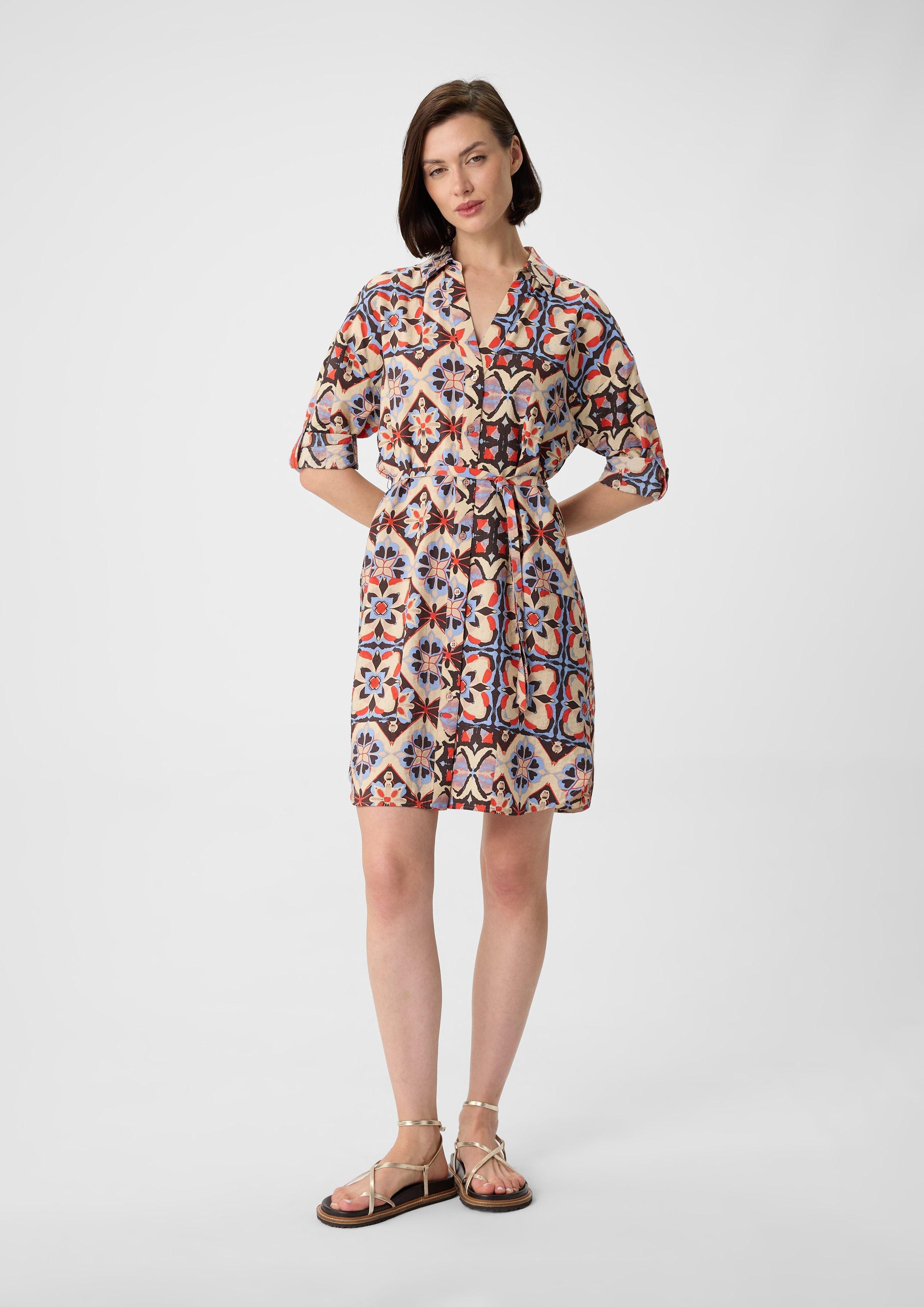 comma casual identity Minikleid Kurzes Hemdblusenkleid günstig online kaufen