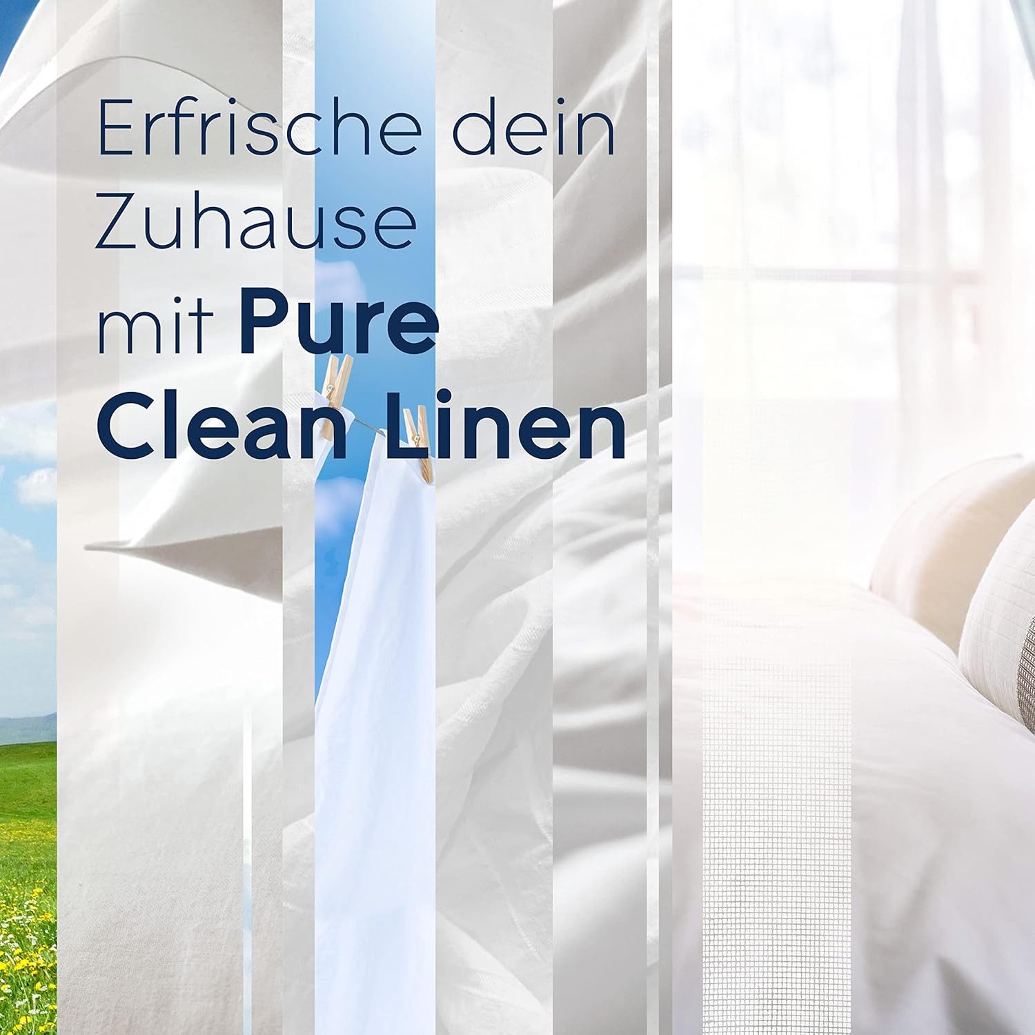 Glade Raumduft Automatic Spray Halter inkl. 1 Nachfüller, Pure Clean Linen, 269 ml