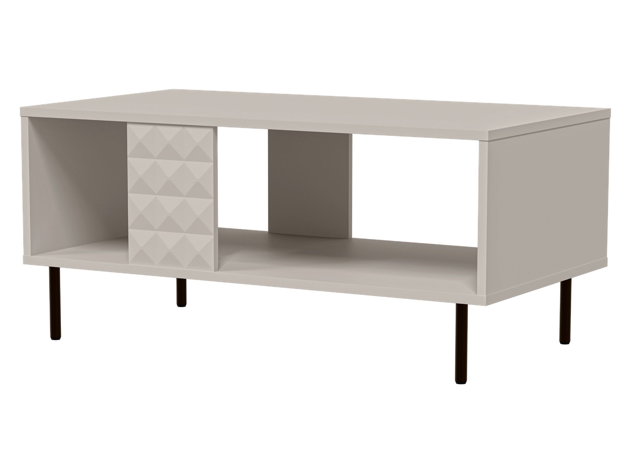 MIRJAN24 Couchtisch Leo, 92x50x43 cm, Metallfüße