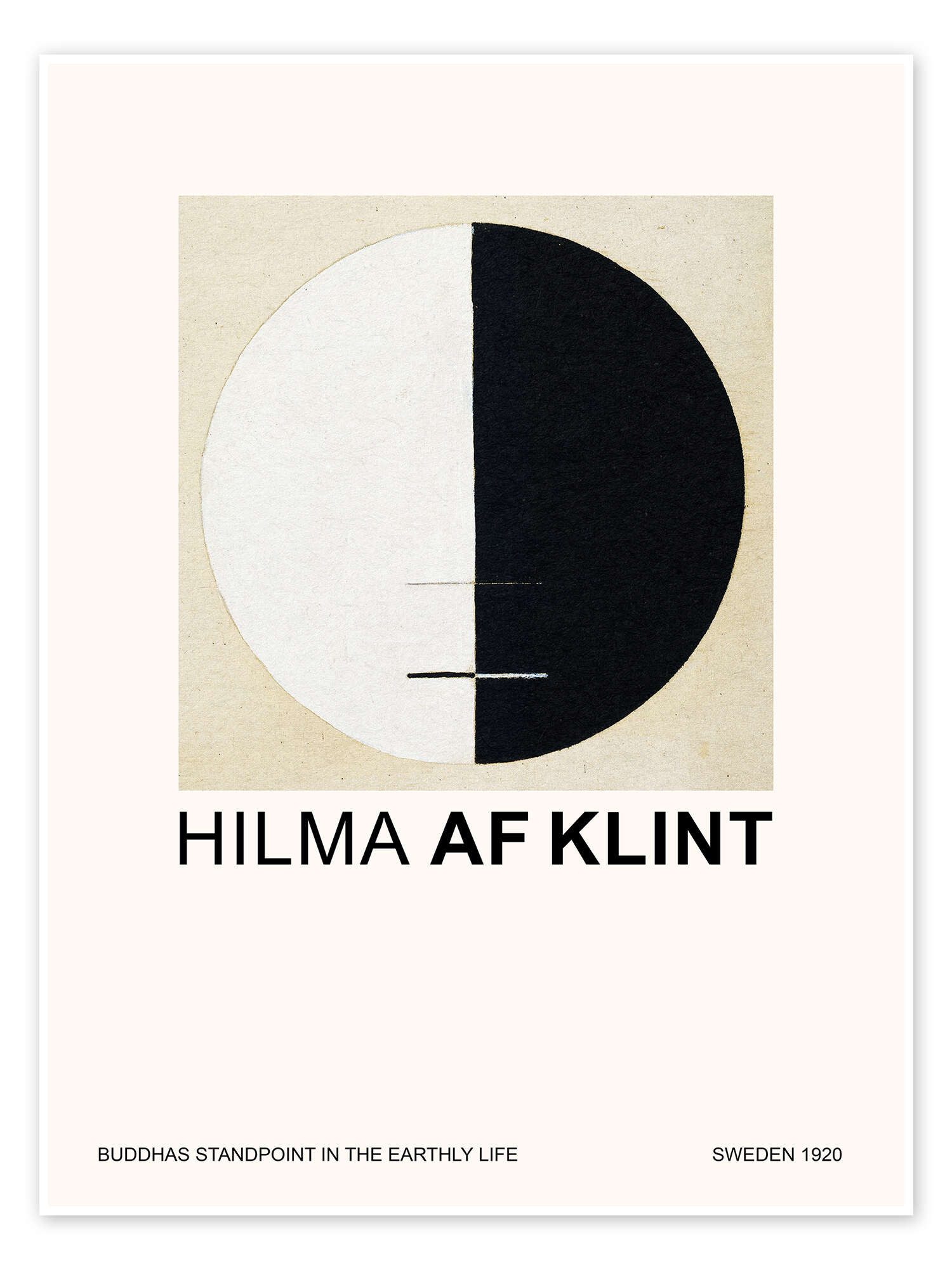 Posterlounge Wandbild Buddhas Standpoint in the Earthly Life, Hilma af Klint, erhältlich als Poster, Leinwandbild, Wandsticker oder Acrylglasbild