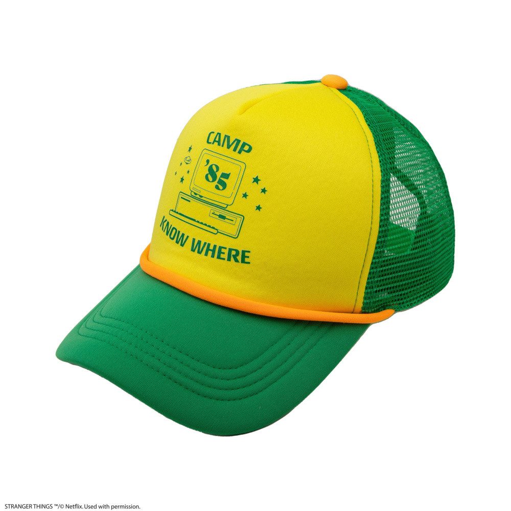 Cinereplicas Trucker Cap Stranger Things Camp Know Where Baseballkappe
