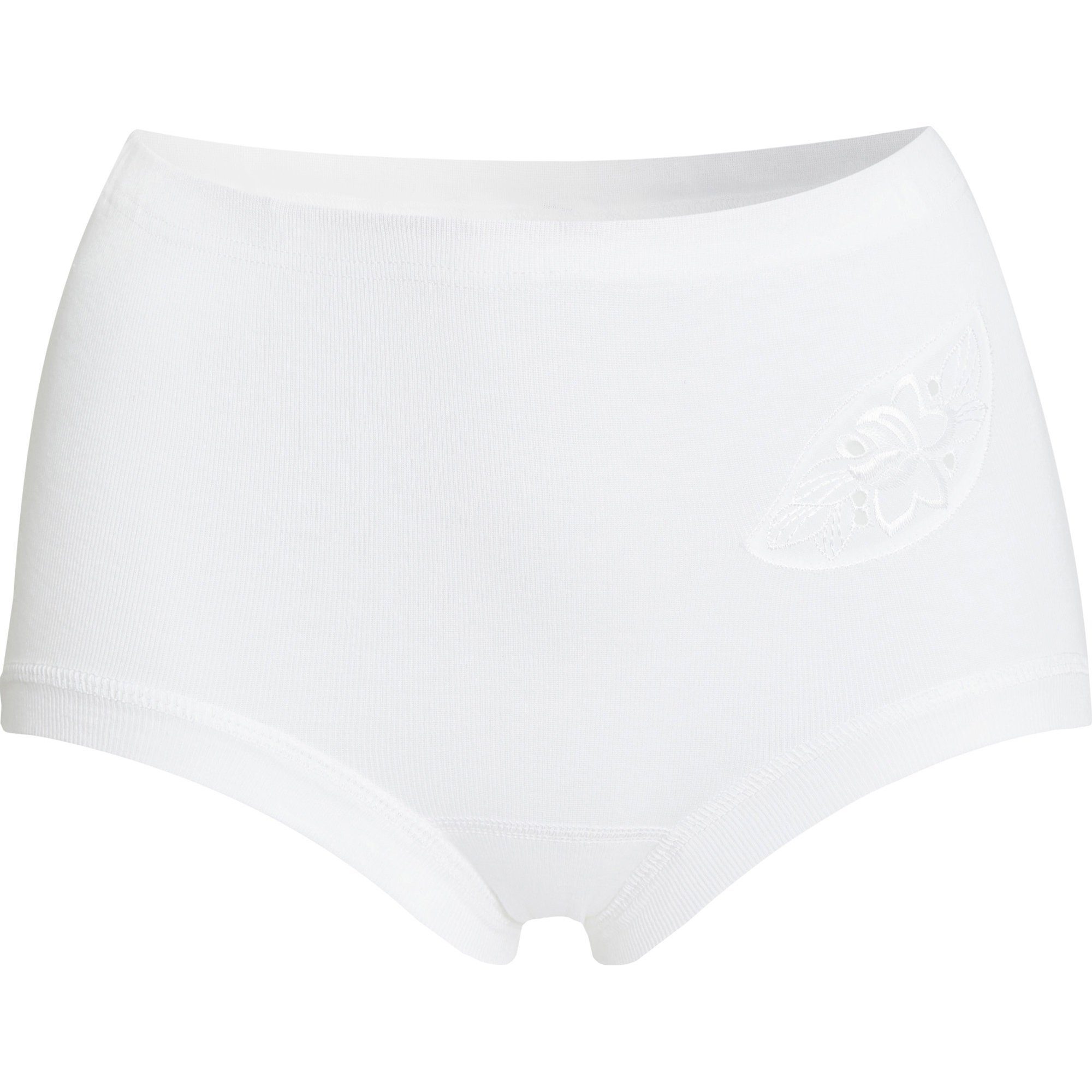 conta Slip Damen-Taillenslip 4er-Pack kochfest Feinripp Uni