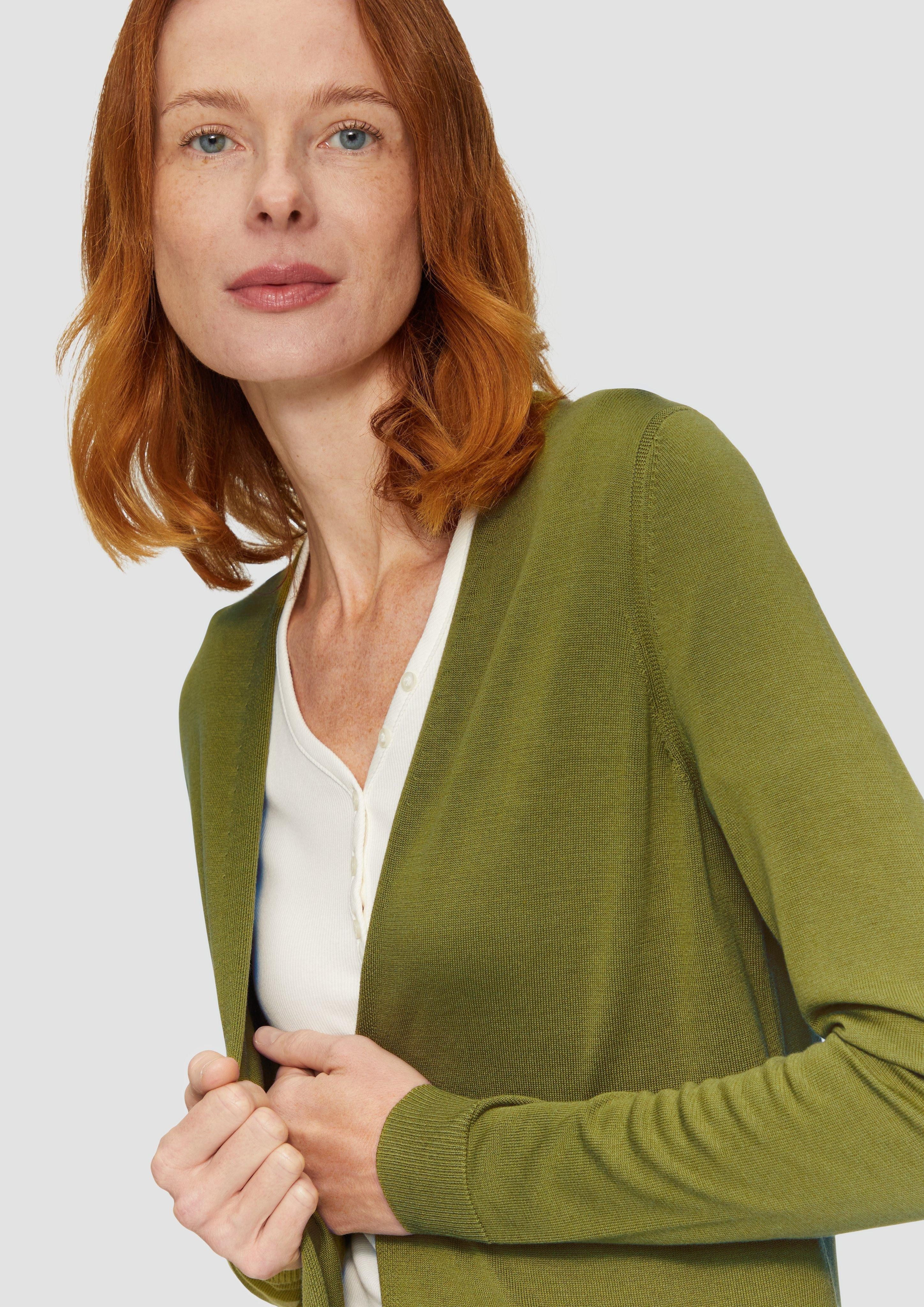 s.Oliver Strickjacke Feinstrick ohne Verschluss günstig online kaufen