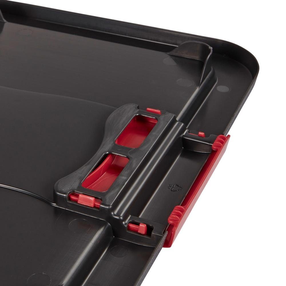 keeeper Transportbehälter eckhart, (Set, 2-St), je 24 Liter, mit Deckel, Schiebeverschluss, extra stabil