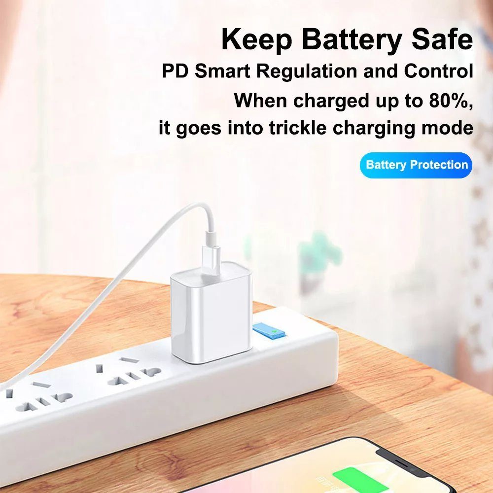 TradeNation USB Typ C auf Lightning Kabel Ladekabel Schnell für iPhone 14 13 11 Lightningkabel, USB-C, Lightning (100 cm), 20W