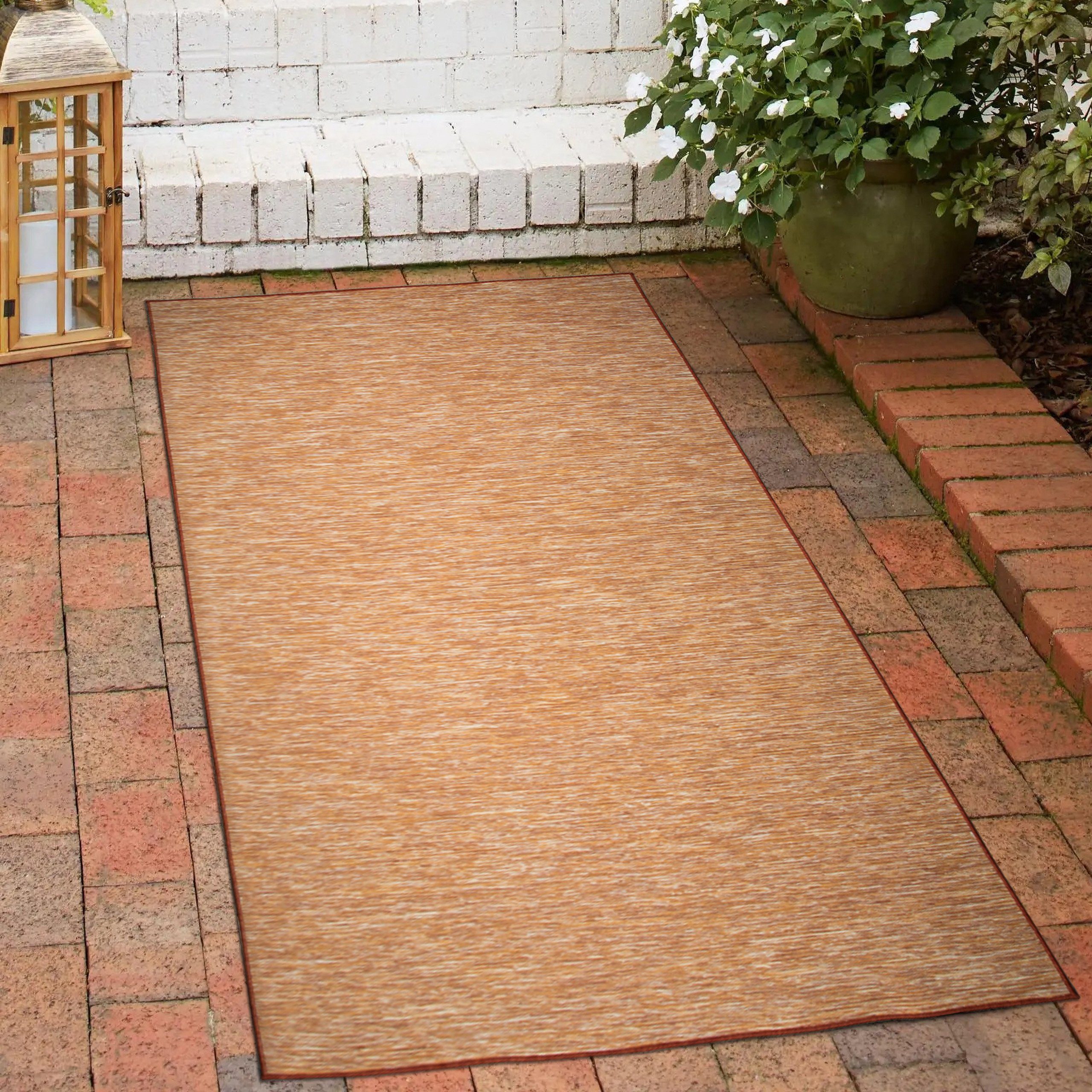 Carpetia Outdoorteppich Teppich Innenbereich und Außenbereich meliert Sisaloptik Terra, rechteckig, Höhe: 5 mm, beidseitig verwendbar