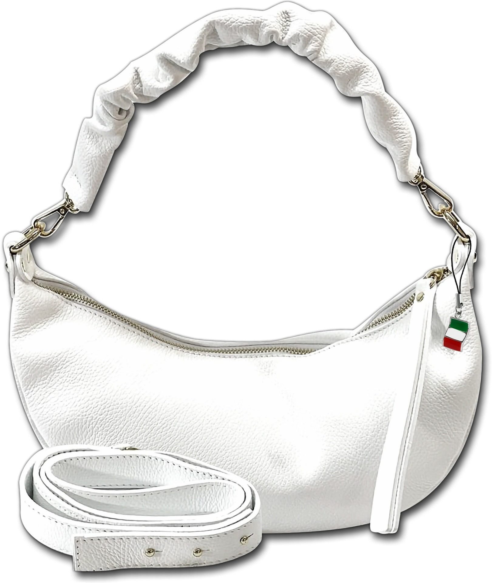 Umhängetasche Citytasche weiß Florence Tasche Leder