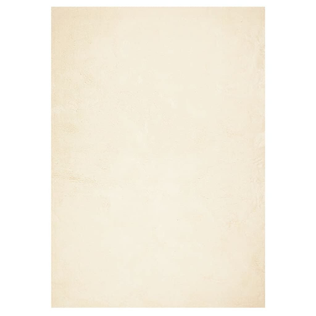 vidaXL Teppich Teppich HUARTE Kurzflor Weich und Waschbar Creme 240x340 cm, Rechteckig, Höhe: 340 mm