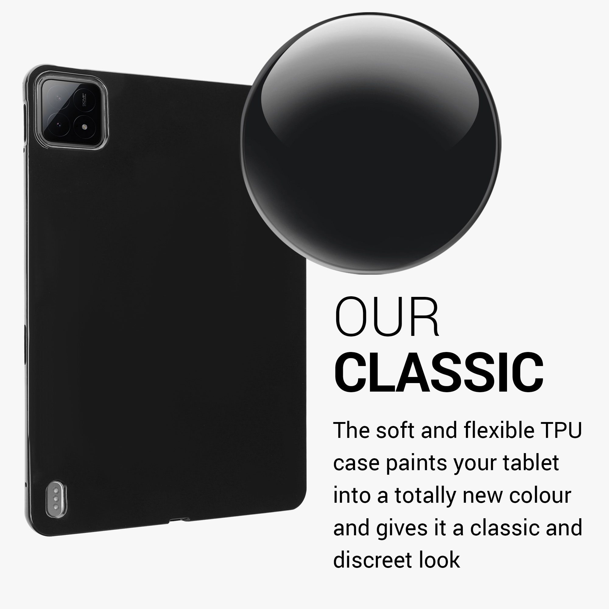 kwmobile Tablet-Hülle Hülle für Xiaomi Pad 6S Pro 12.4, Tablet Cover Case Silikon Schutzhülle
