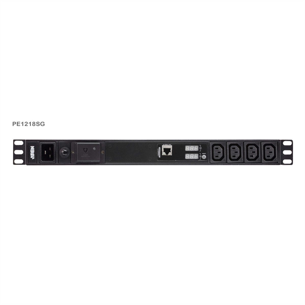 Aten PE1218SG 1U Basis PDU mit Messfunktion und Überspannungsschutz Steckdosenleiste