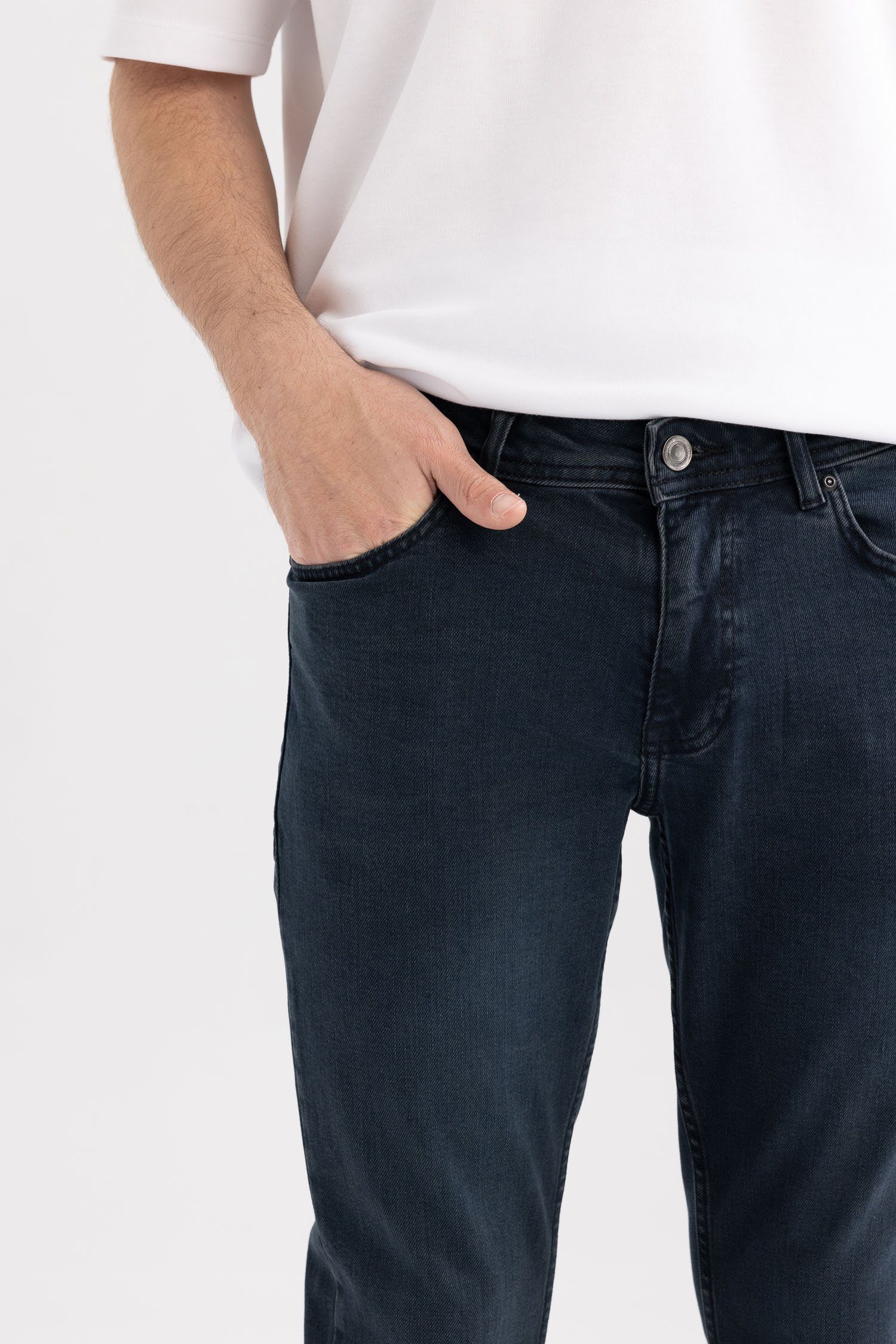 DENIM DeFacto Herren Regular-fit-Jeans FIT PEDRO-SLIM Regular-fit-Jeans