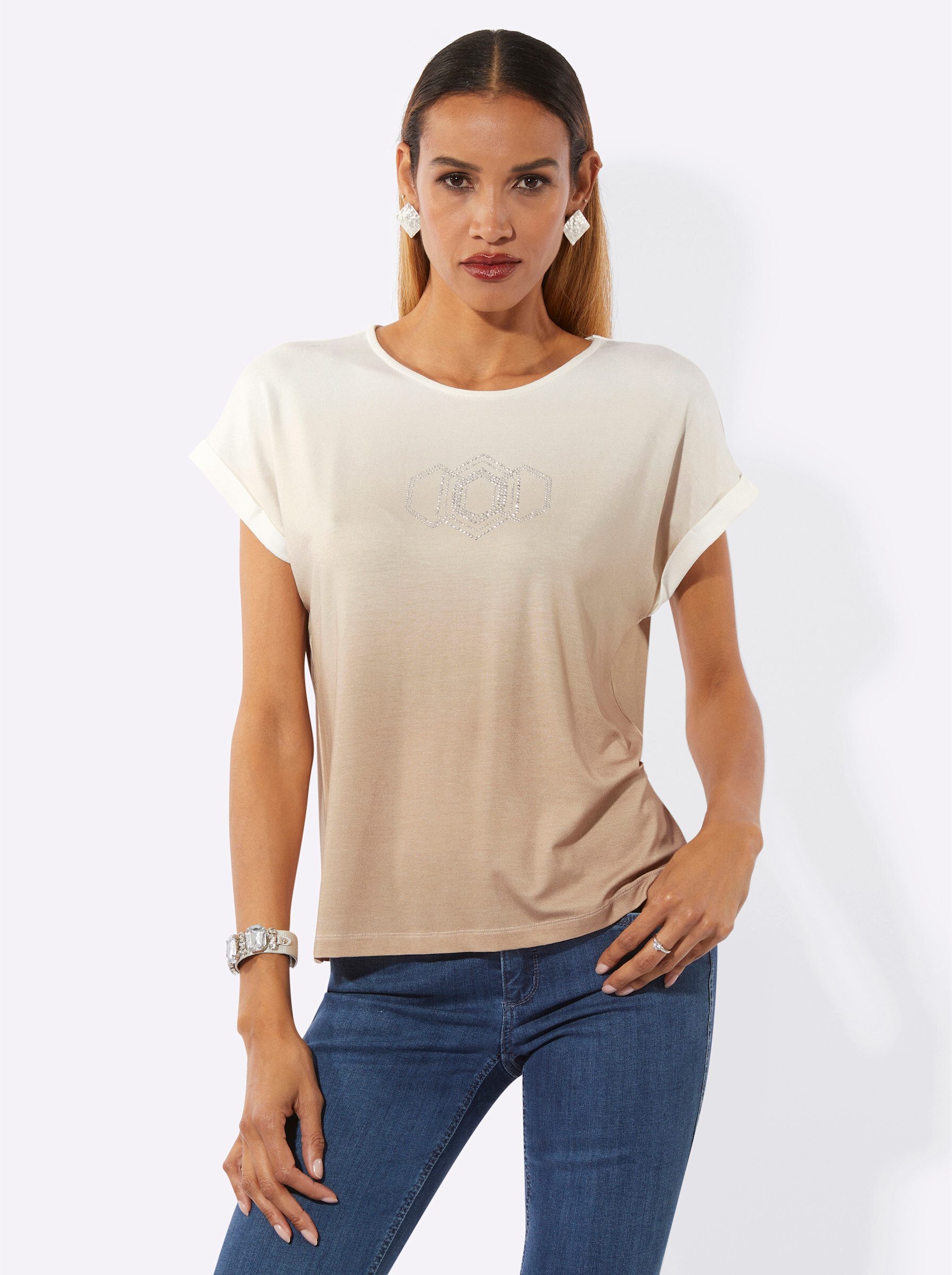 creation L T-Shirt Rundhalsshirt günstig online kaufen