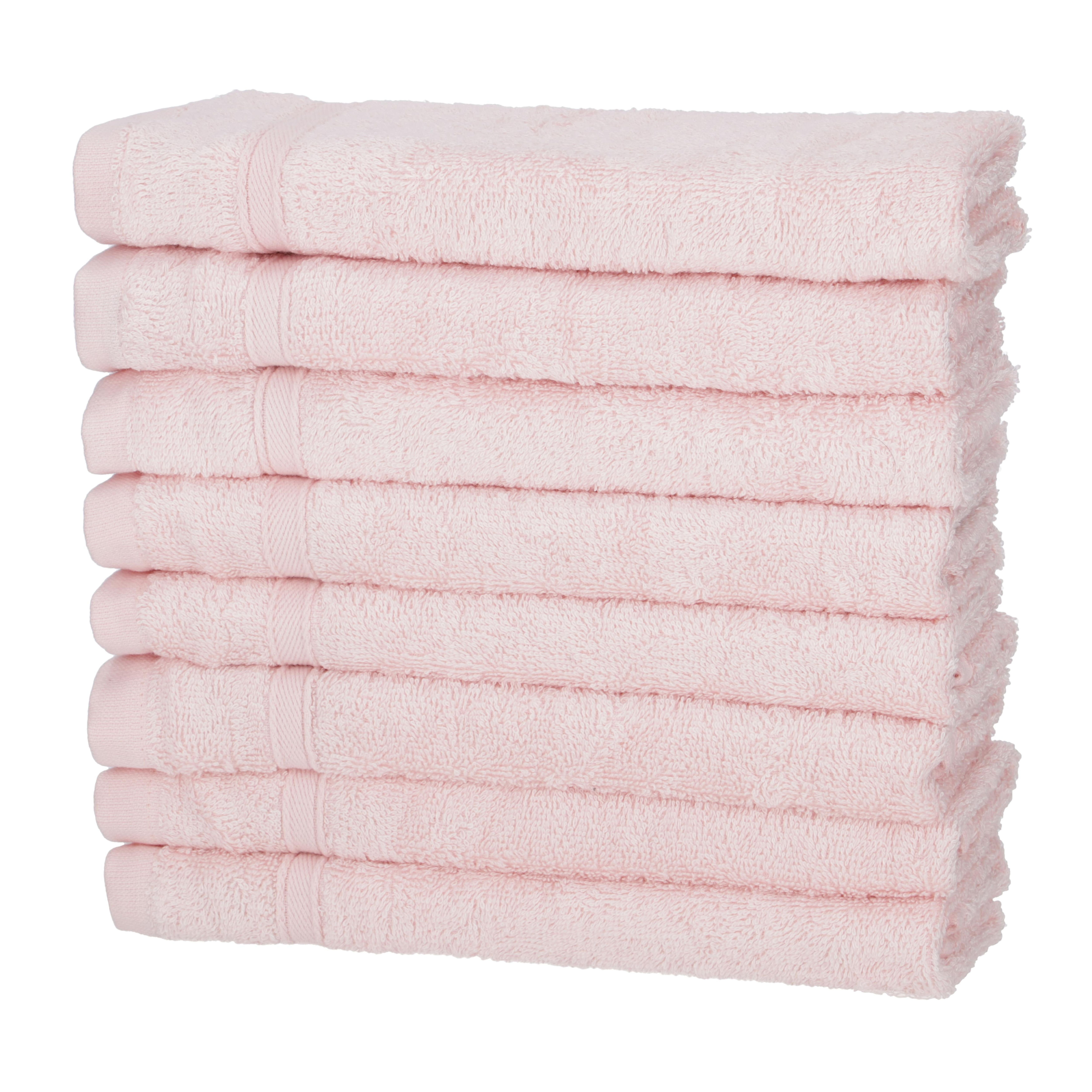 One Home Duschtücher Komfort, Frottee (8-St), extra Saugfähig und Weich rosa