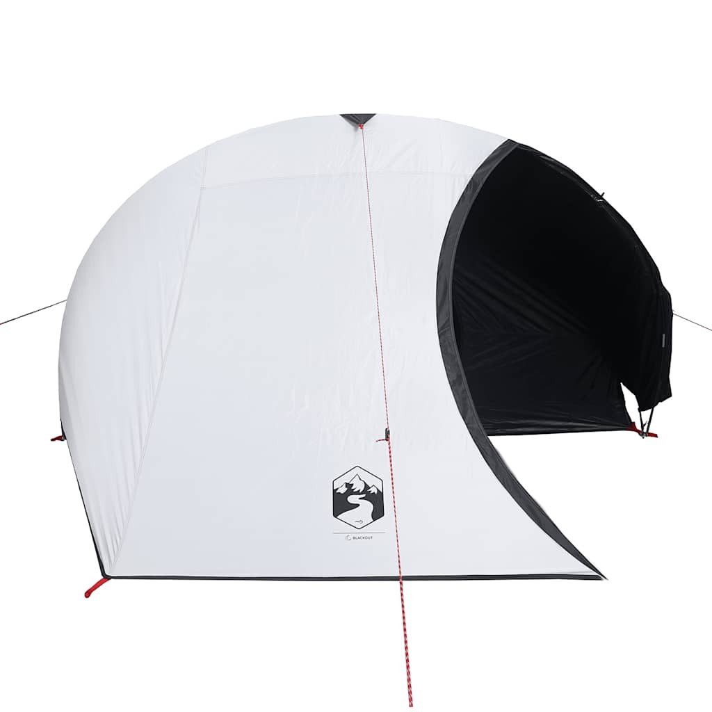 vidaXL Kuppelzelt Kuppel-Campingzelt 4 Personen Weiß Dunkel Wasserdicht, (1 tlg)