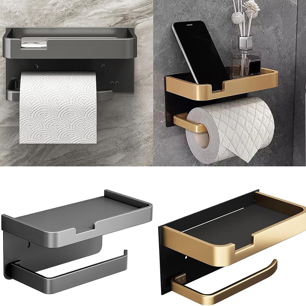 Coonoor Toilettenpapierhalter ohne Bohren, Klopapierhalter mit Feuchttücher günstig online kaufen