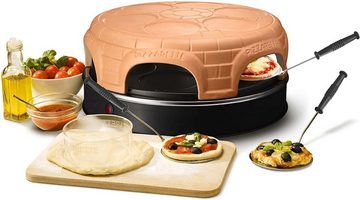 Emerio Standgrill Pizza-Ofen, PIZZARETTE PO-115848.1 für 6 Personen Mini-Pizza, 1500 W