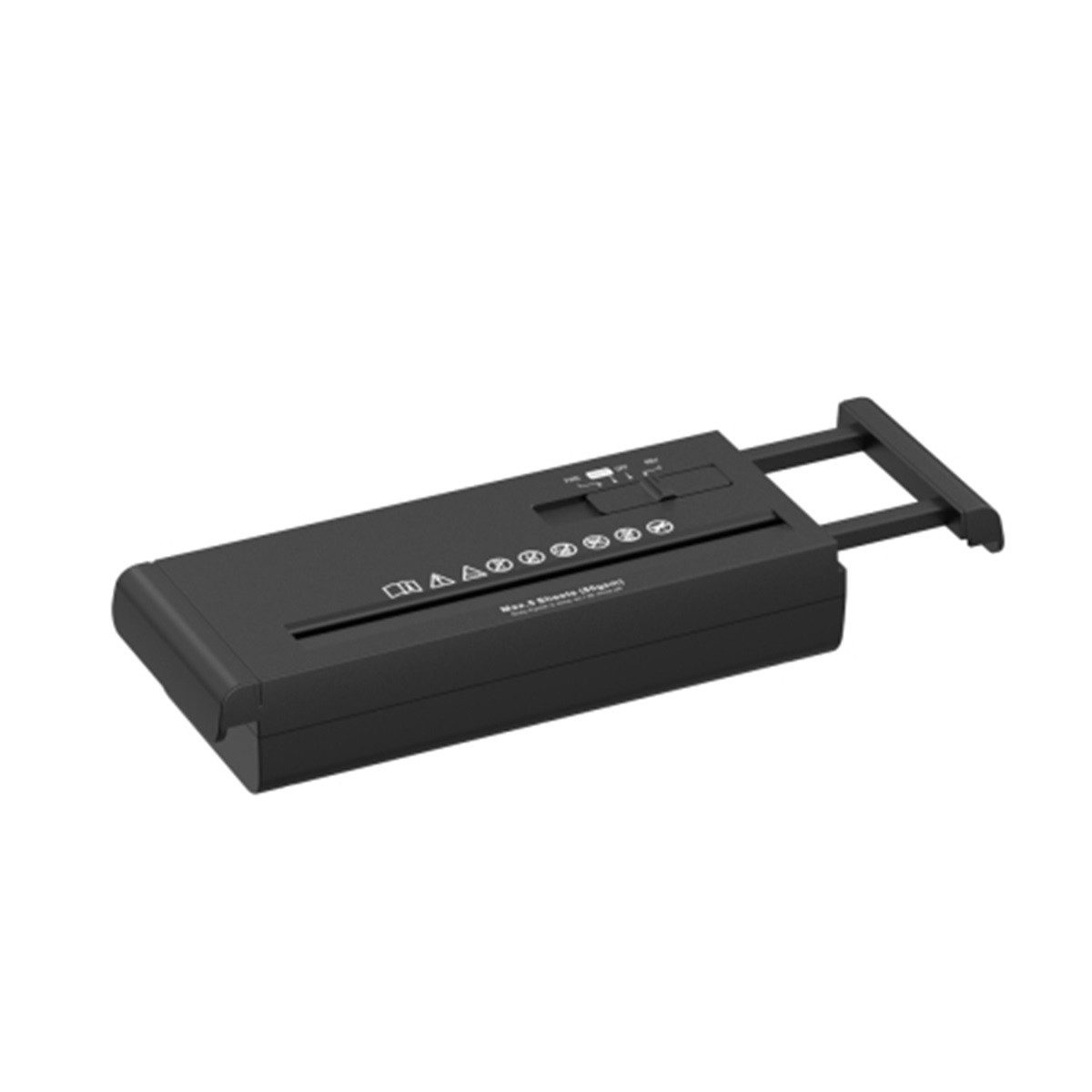 Novzep Aktenvernichteraufsatz Papiervernichter-Aufsatz, 6-Blatt-Streifenschnitt-Aktenvernichter, Sicherheitsstufe P2, Dokumenten-Aktenvernichter mit Teleskoparm