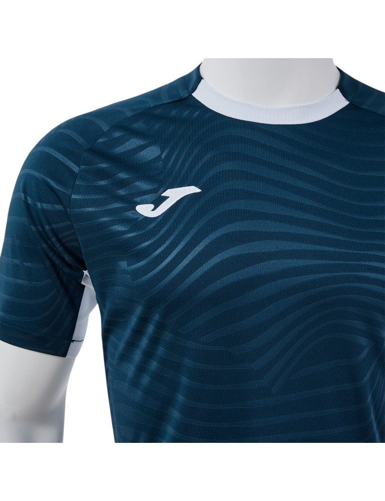 Joma T-Shirt Kick Pro (elastisches Material, leicht, atmungsaktiv) navyblau/weiss