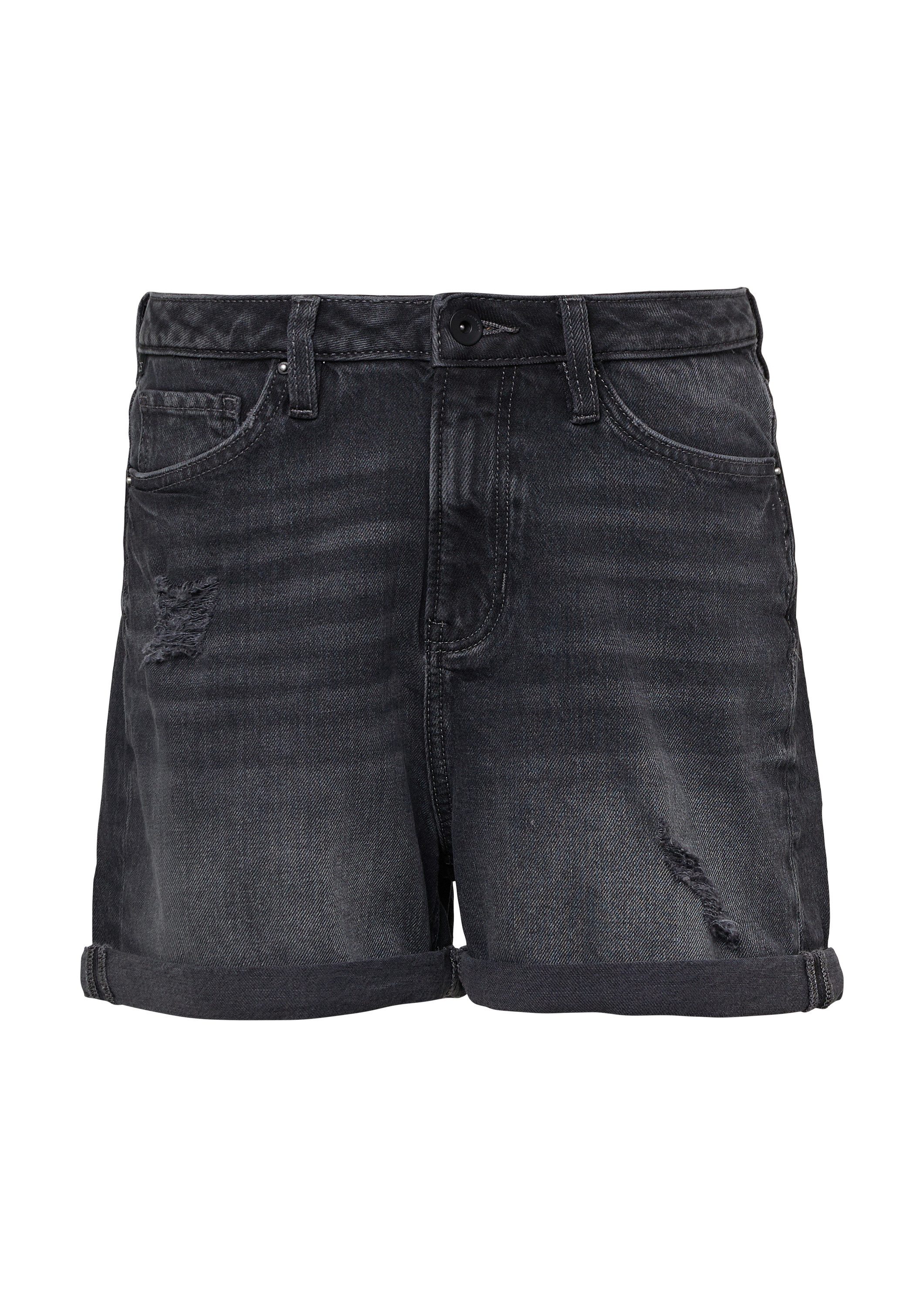 QS Jeansshorts Jeans-Hose MOM FIT (1-tlg) günstig online kaufen