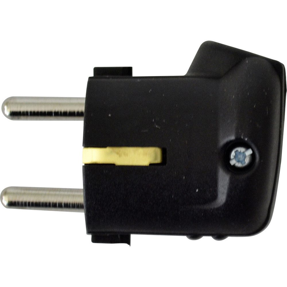 N & L N & L 10944 Schutzkontakt-Winkelstecker Kunststoff 230 V Schwarz Steckernetzteil