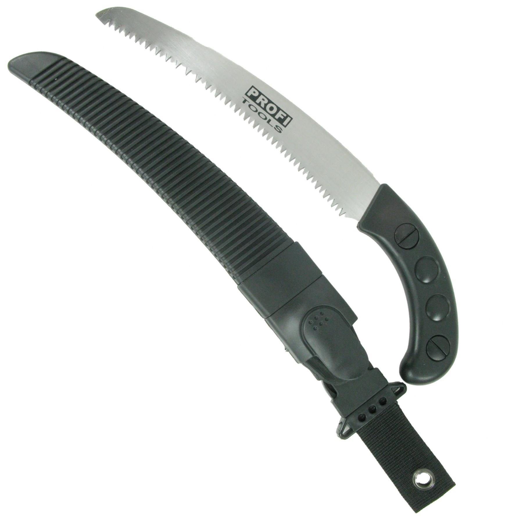 BauSupermarkt24 Garten-Multifunktionsgerät 3 TLG Set Teleskopsäge, Baumsäge und Hammerbeil