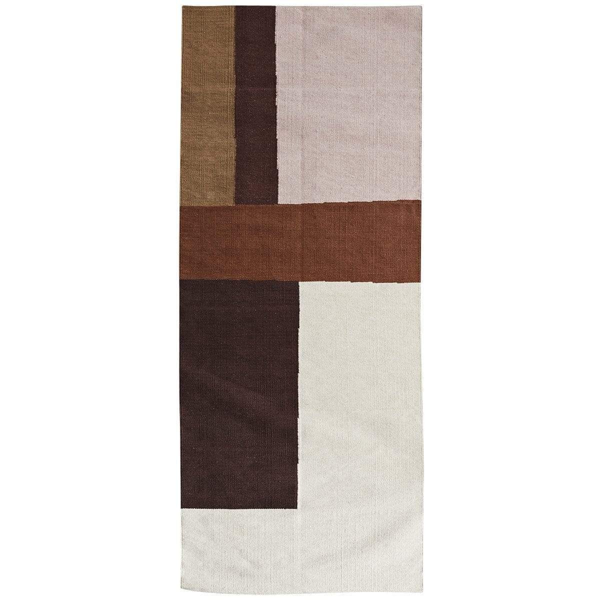 Läufer Teppich Baumwolle, 70x200 cm Modern Art, Madam Stoltz, handgewebt