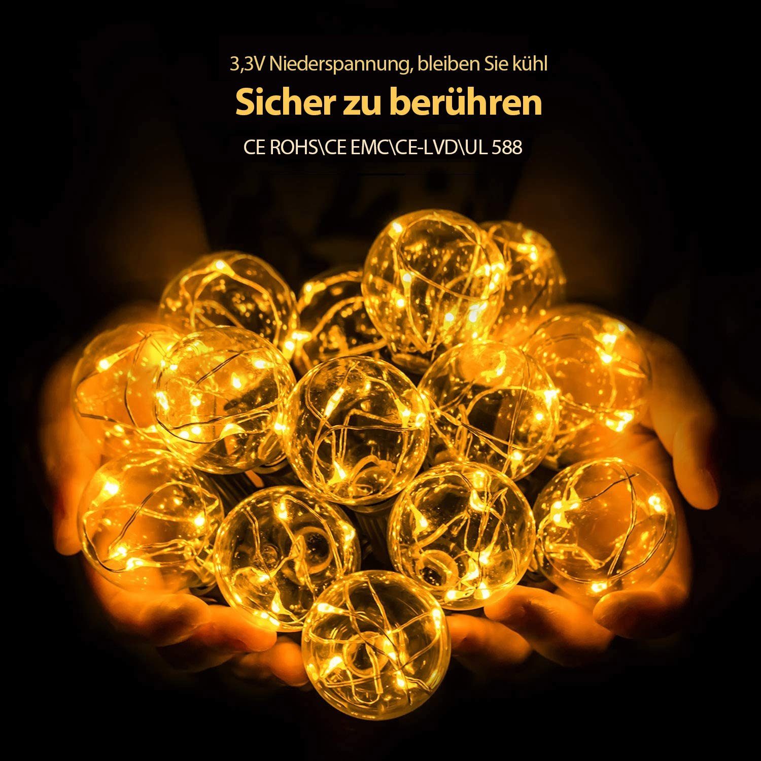 Quntis LED-Lichterkette 11,7M Lichterkette, Weihnachtsdeko für günstig online kaufen