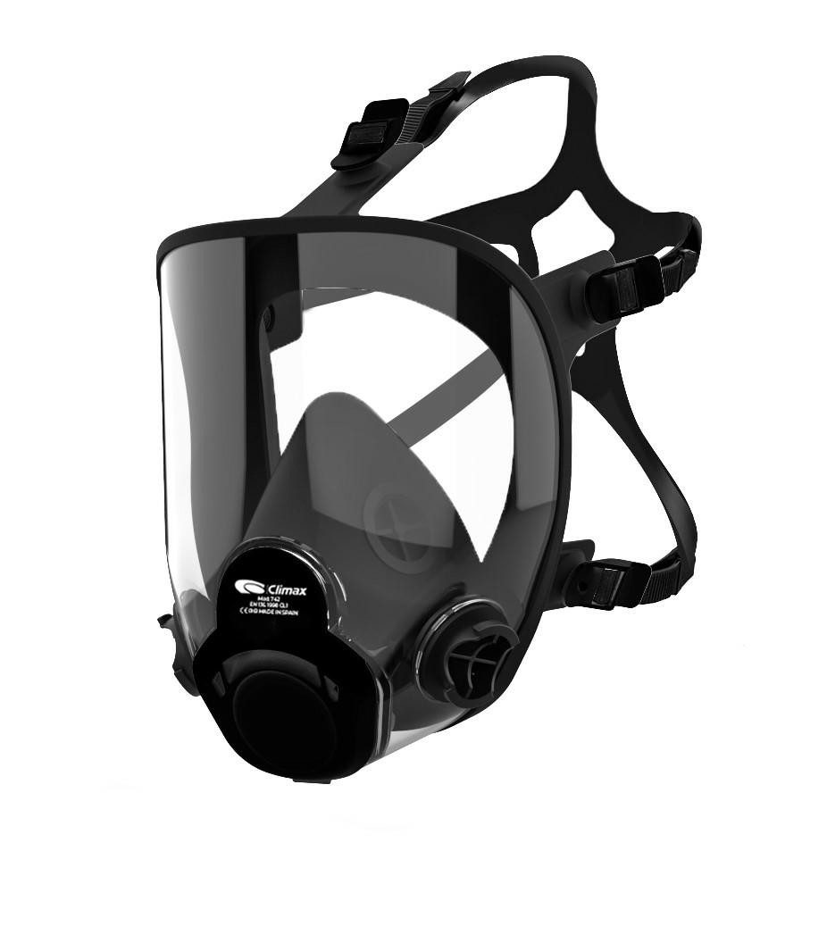 Climax Atemschutz-Vollmaske CLIMAX Vollmaske 742 mit breitem Visier, TPE-Material