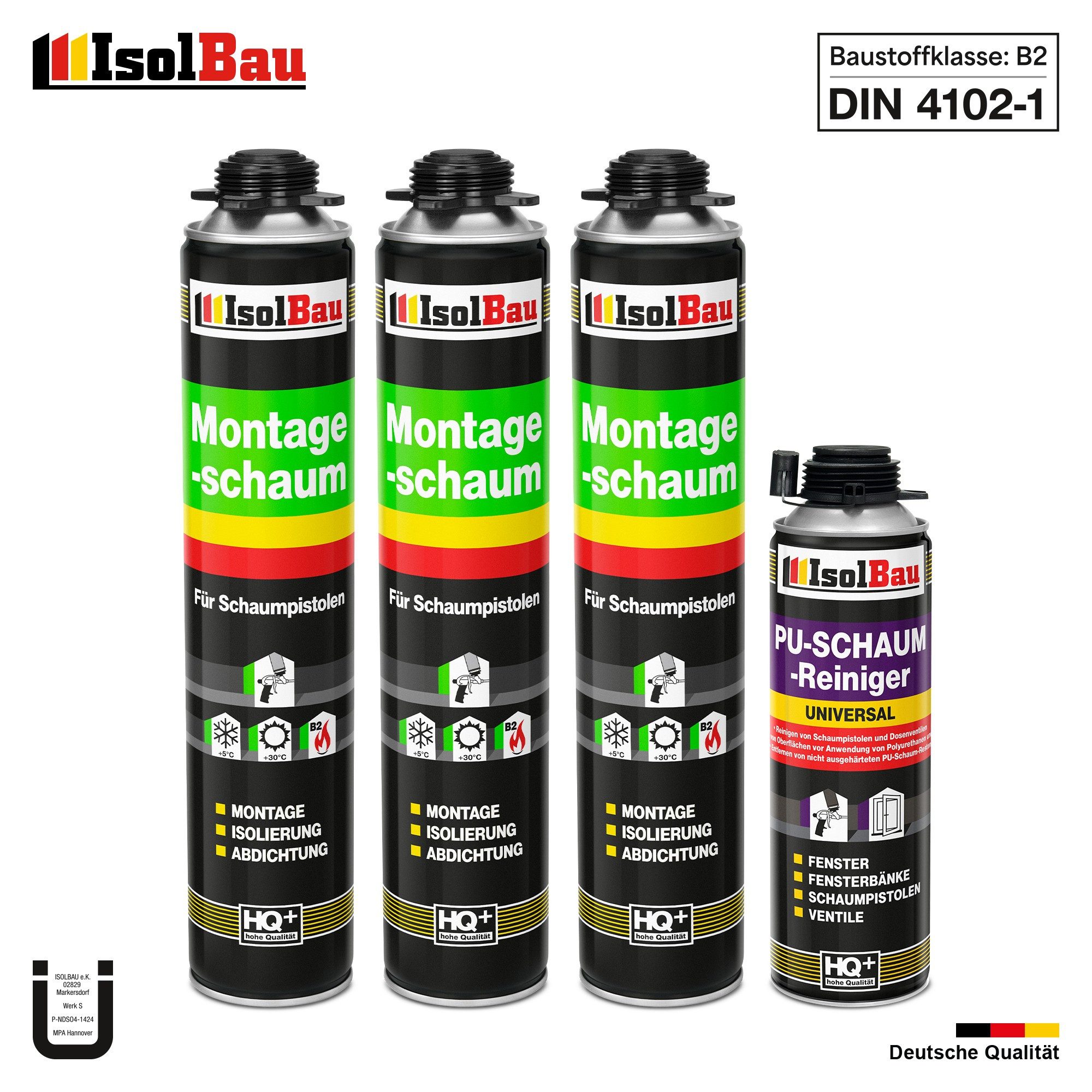 None Fenster SET Pistolenschaum 3 x 750 ml Montageschaum mit hervorragender günstig online kaufen