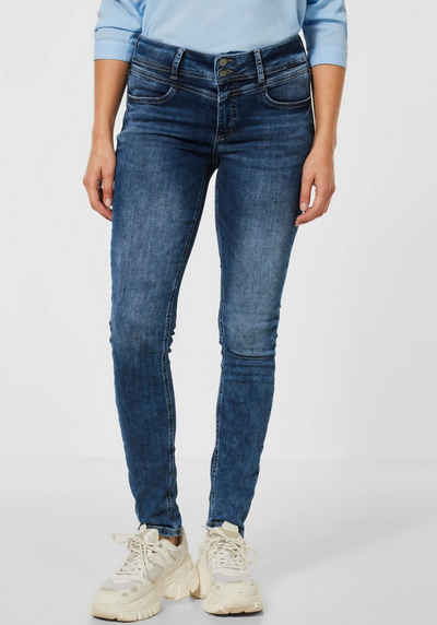 STREET ONE Slim-fit-Jeans York mit leichter Waschung