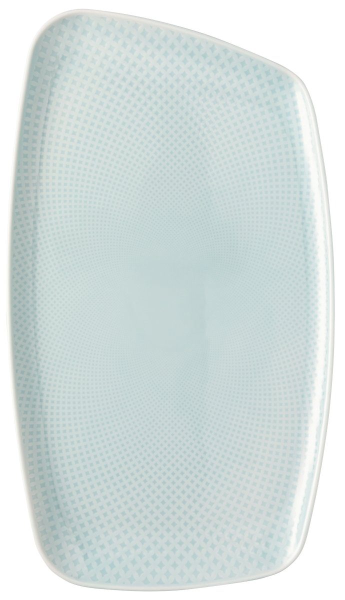 Rosenthal Servierplatte Junto Opal Green Platte 36 x 21 cm, Porzellan, (Platten), Platten