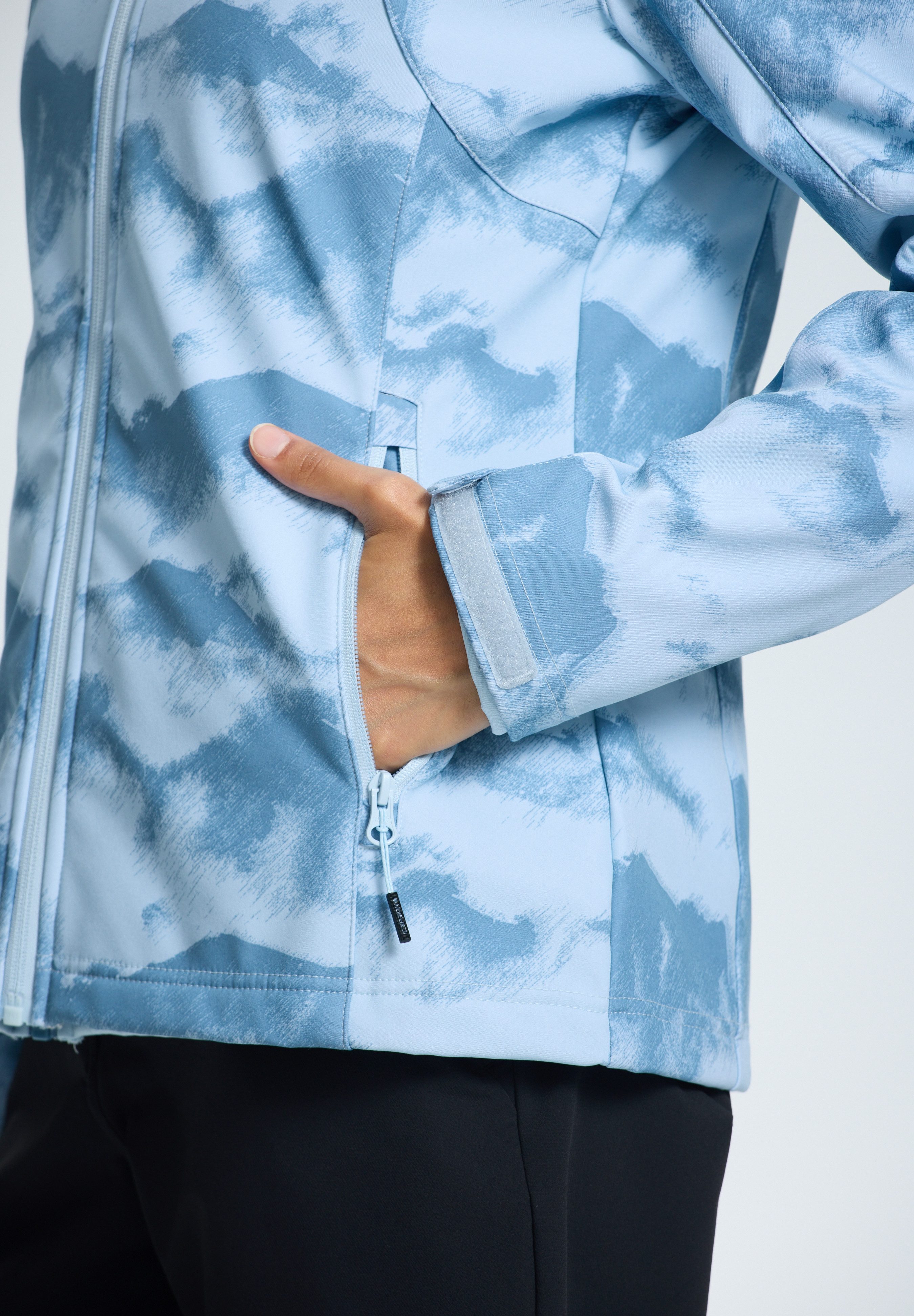 Icepeak Softshelljacke BLAKELY wasserdicht mit 8000 mm Wassersäule, aus Polyester und Elasthan