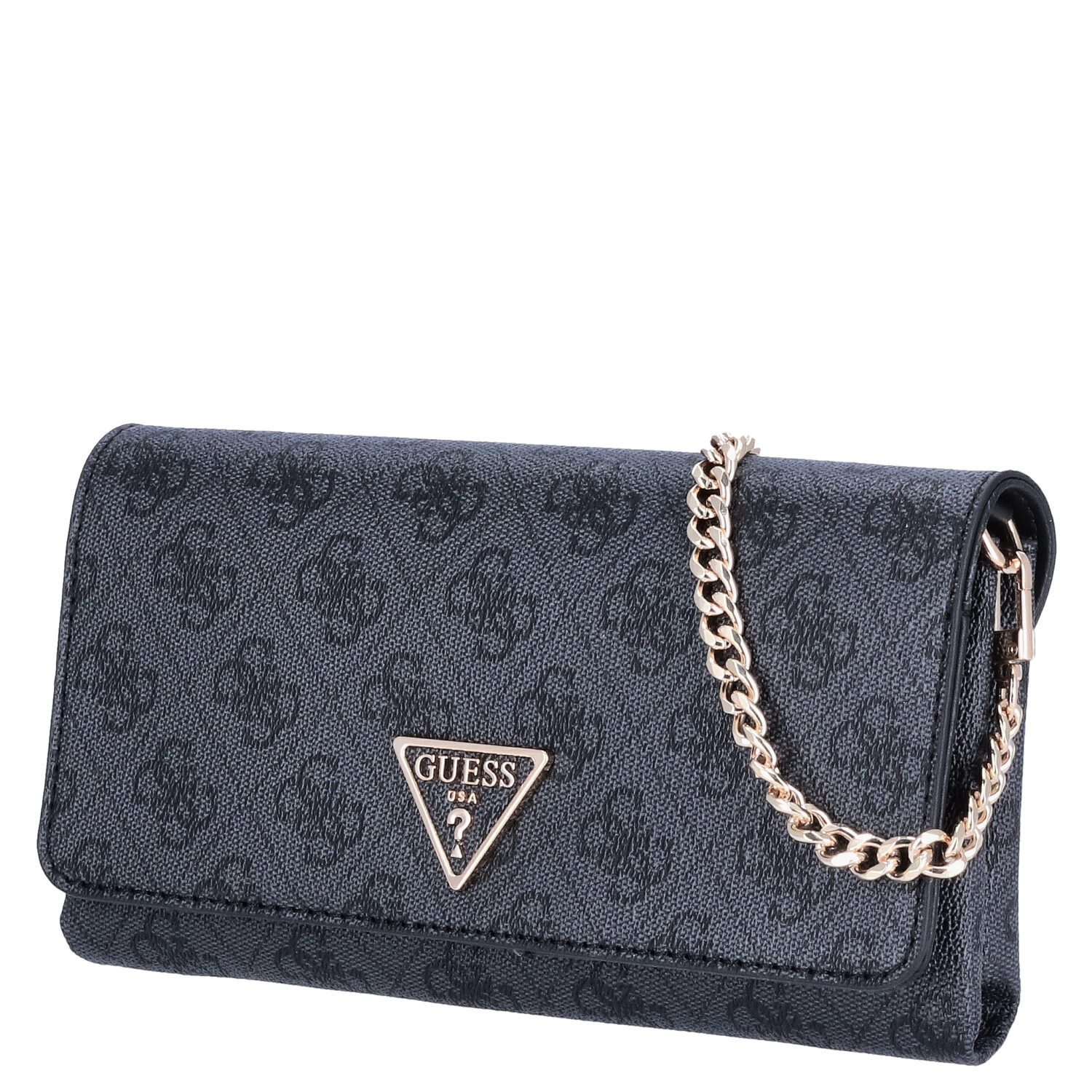 Umhängetasche GUESS Clutch Umhängetasche Noelle Coal Logo