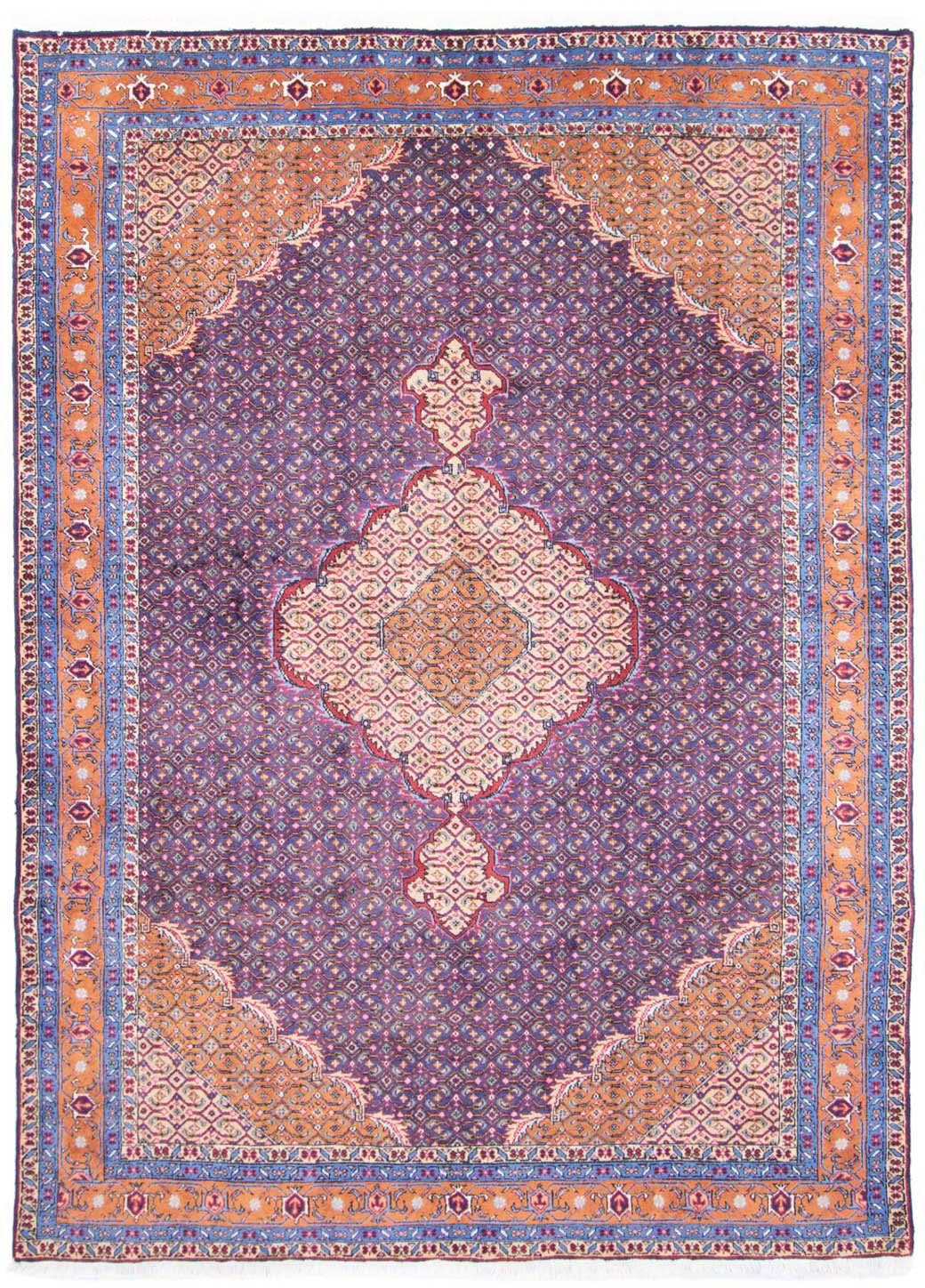 Blu Unikat Medaillon rechteckig, Ardebil mit mm, Höhe: 282 cm, 201 Zertifikat morgenland, x 10 Wollteppich