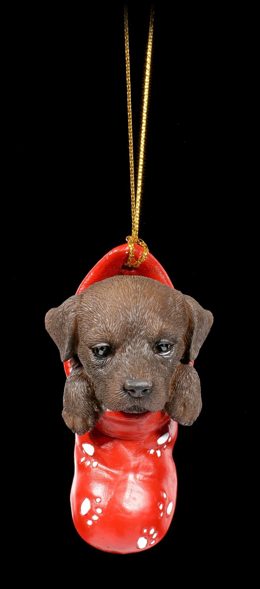 GmbH Figuren Weihnachten - Shop Chocolate Deko Christbaumschmuck Christbaumschmuck Strumpf Tier im Hund Labrador (1-tlg) -
