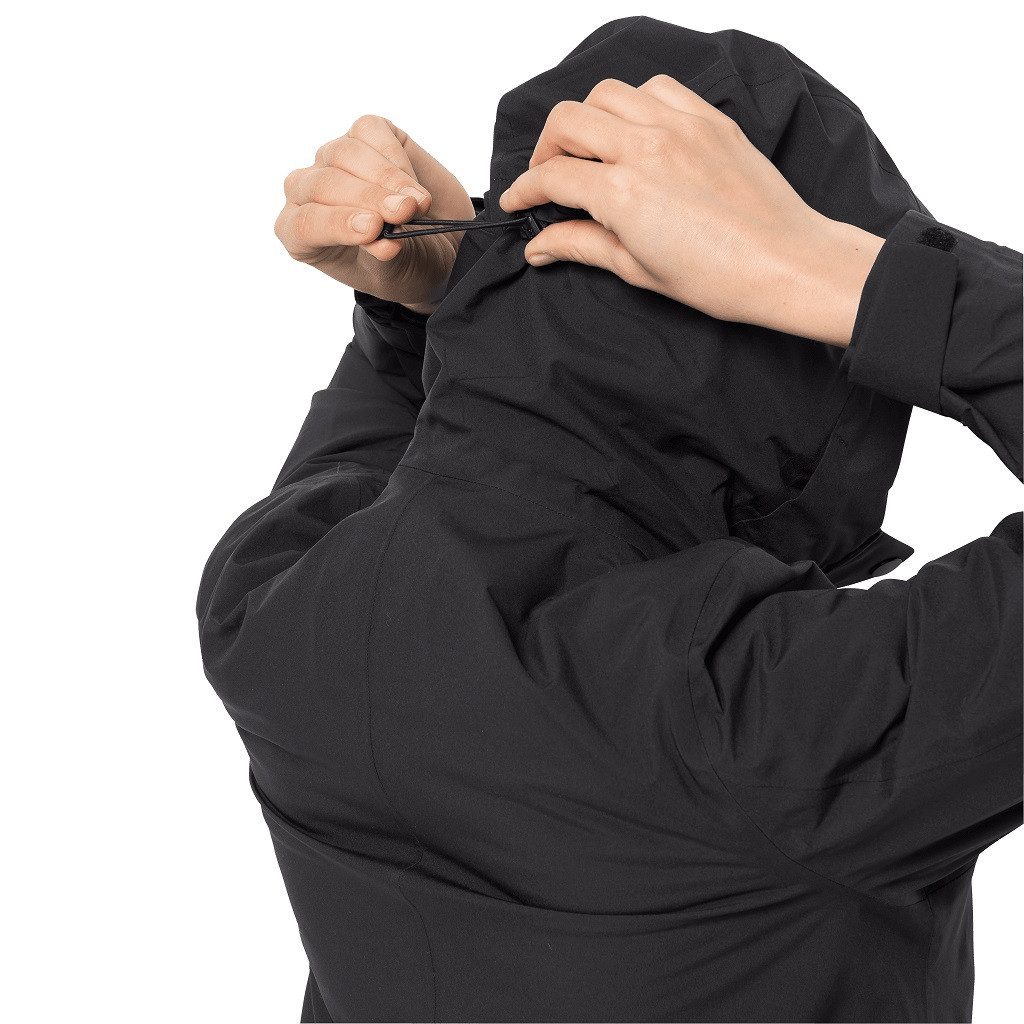 Jack Wolfskin Wintermantel Silent Wisper Parka (wasser- und winddicht, PFC-frei) schwarz Damen – Bild 4 von 5