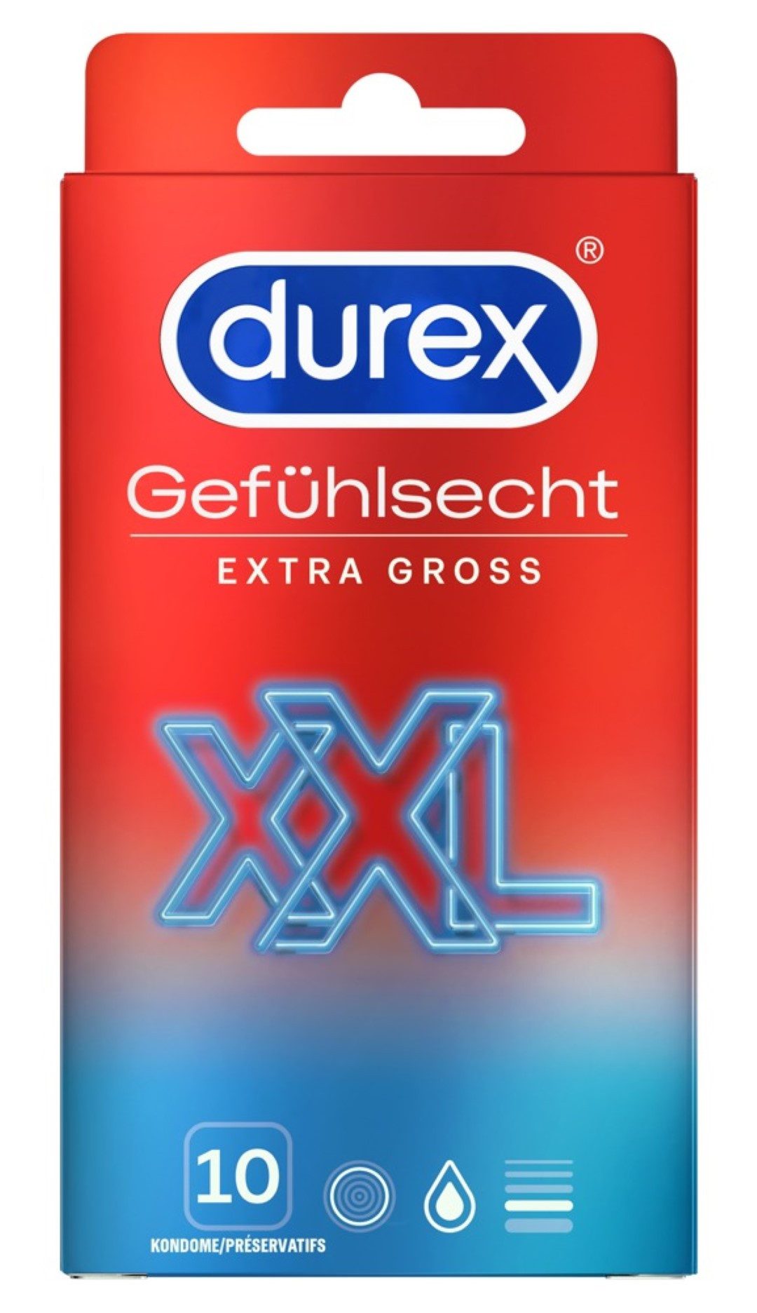 XXL-Kondome Durex - Gefühlsecht extra groß10