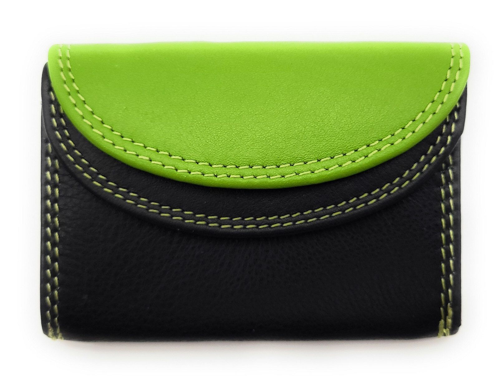 Lemasi Mini Geldbörse kleines echt Leder Portemonnaie, Urlaubsbörse mit RFID Schutz, Wickelbörse mit Münzfach, Scheinfach, Kartenfach