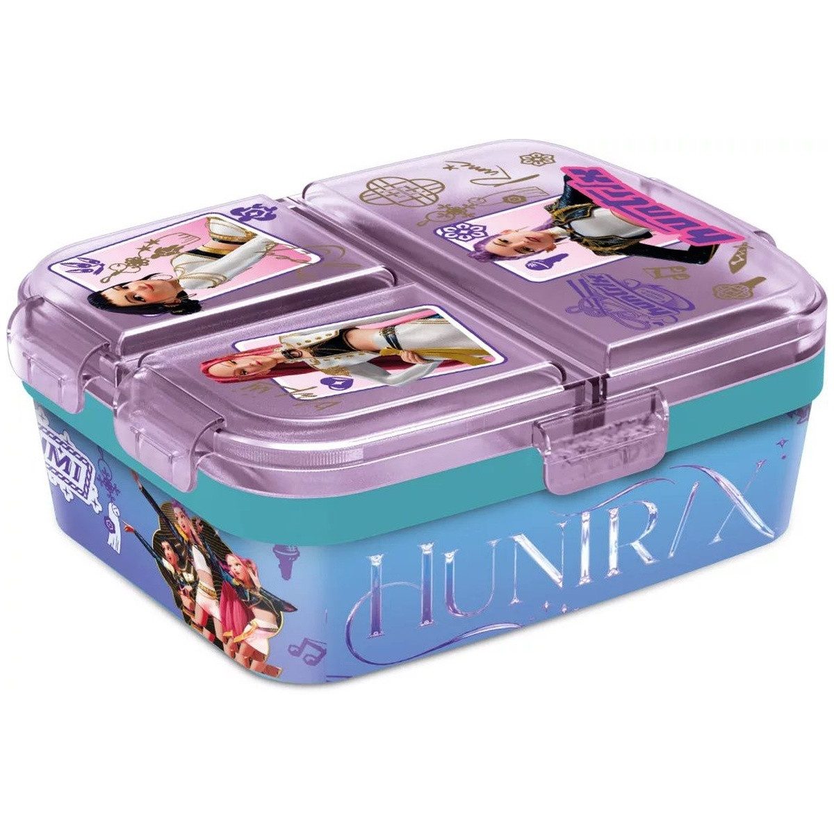 K-Pop Demon Hunters Lunchbox K-pop Demon Hunters Hunter X mehrere Fächer Brotdose, XL Sandwichbox, Kunststoff, (1-tlg)