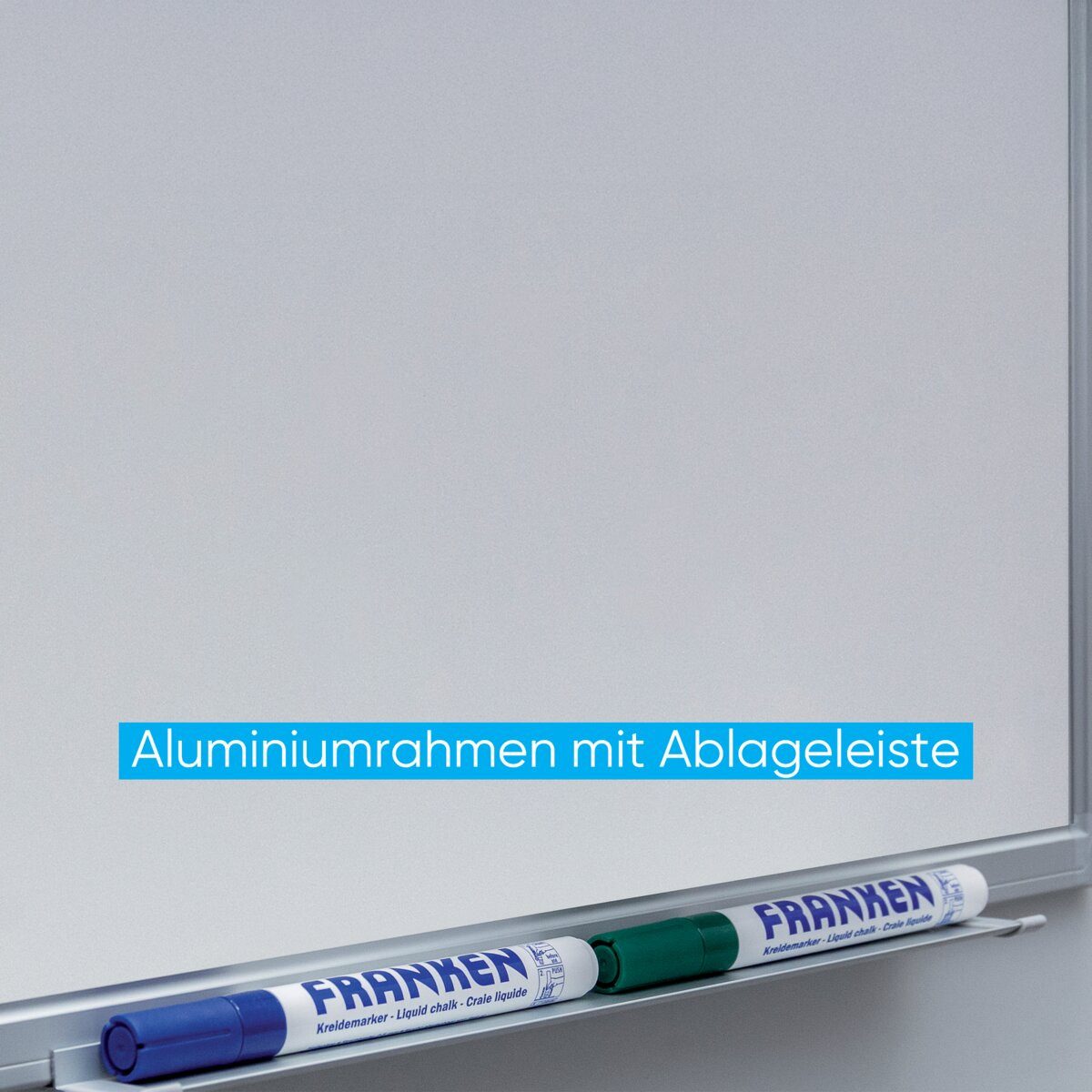 FRANKEN Magnettafel Whiteboard X-traLine Stahl 150x120cm
