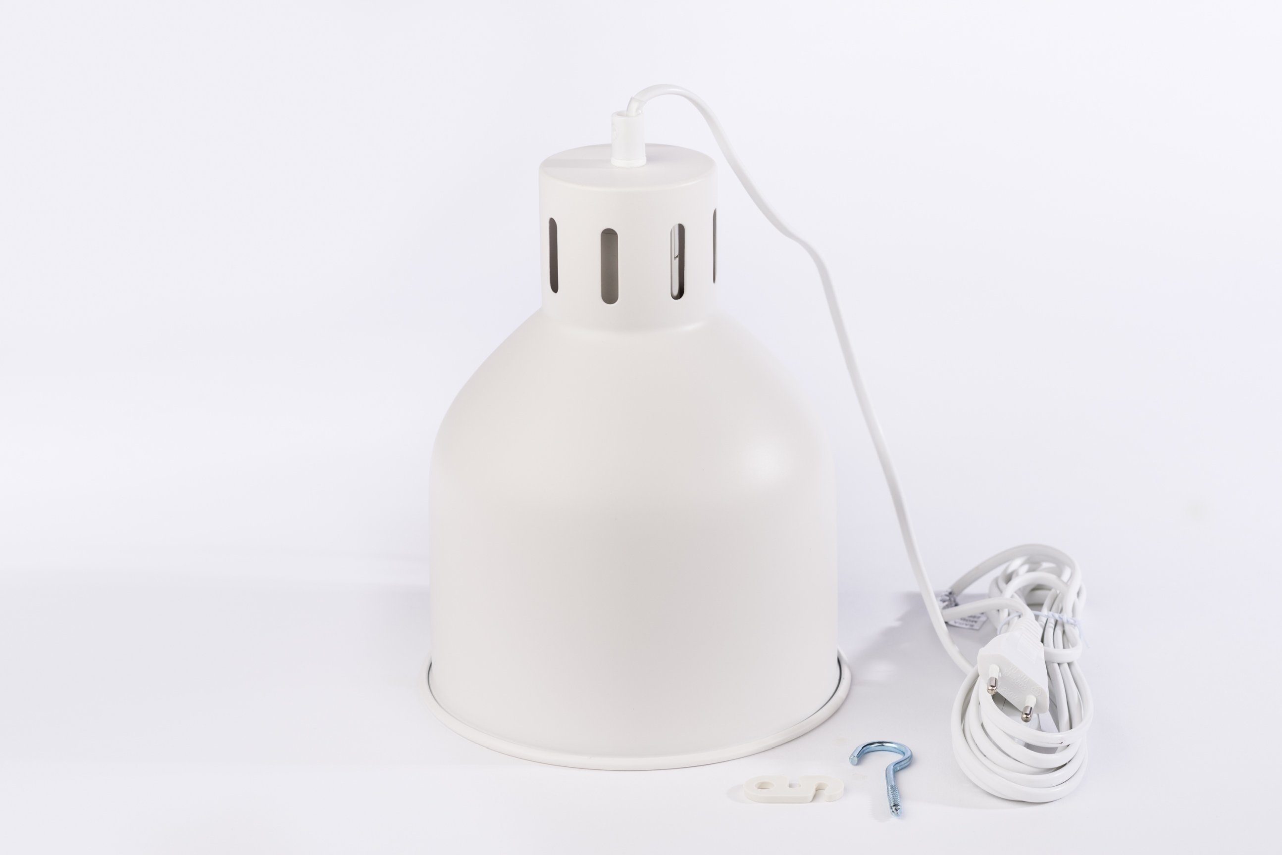 Lampenschirm Pflanzenlampe E27 Kabel, 4 Leuchtmittel, Meter Zubehör, Weiß SAGA ohne PARUS