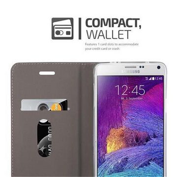 Cadorabo Handyhülle Samsung Galaxy NOTE 4 Samsung Galaxy NOTE 4, Klappbare Handy Schutzhülle - Hülle - mit Standfunktion und Kartenfach