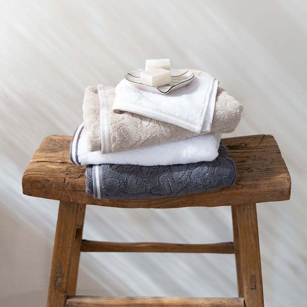 Baumwolle 100% Bastion Handtuch 50x100cm Collections 100% Baumwolle natural, weiß Handtuch