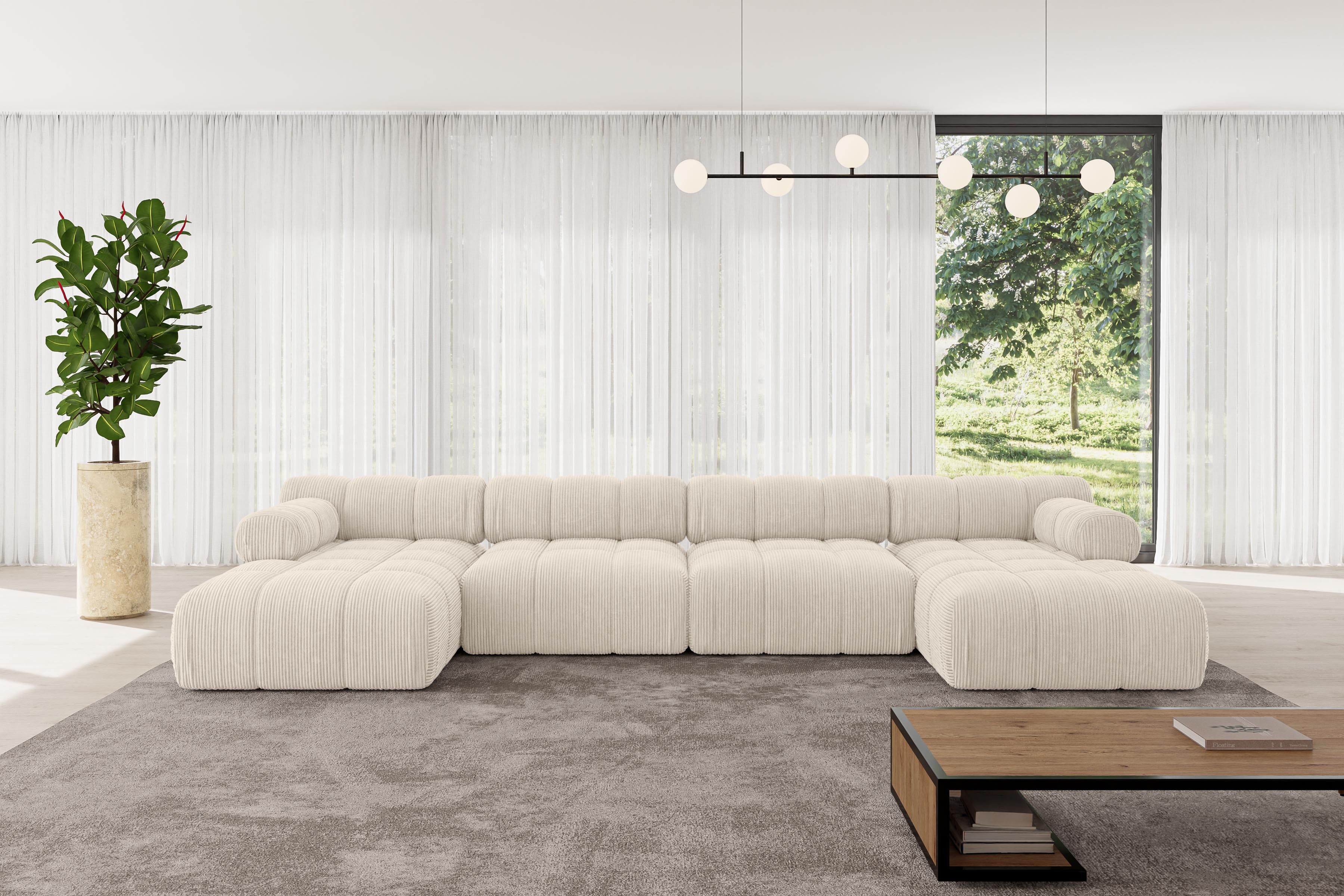 ALTDECOR Wohnlandschaft Tesso-U2, Corner Sofa U-Form günstig online kaufen