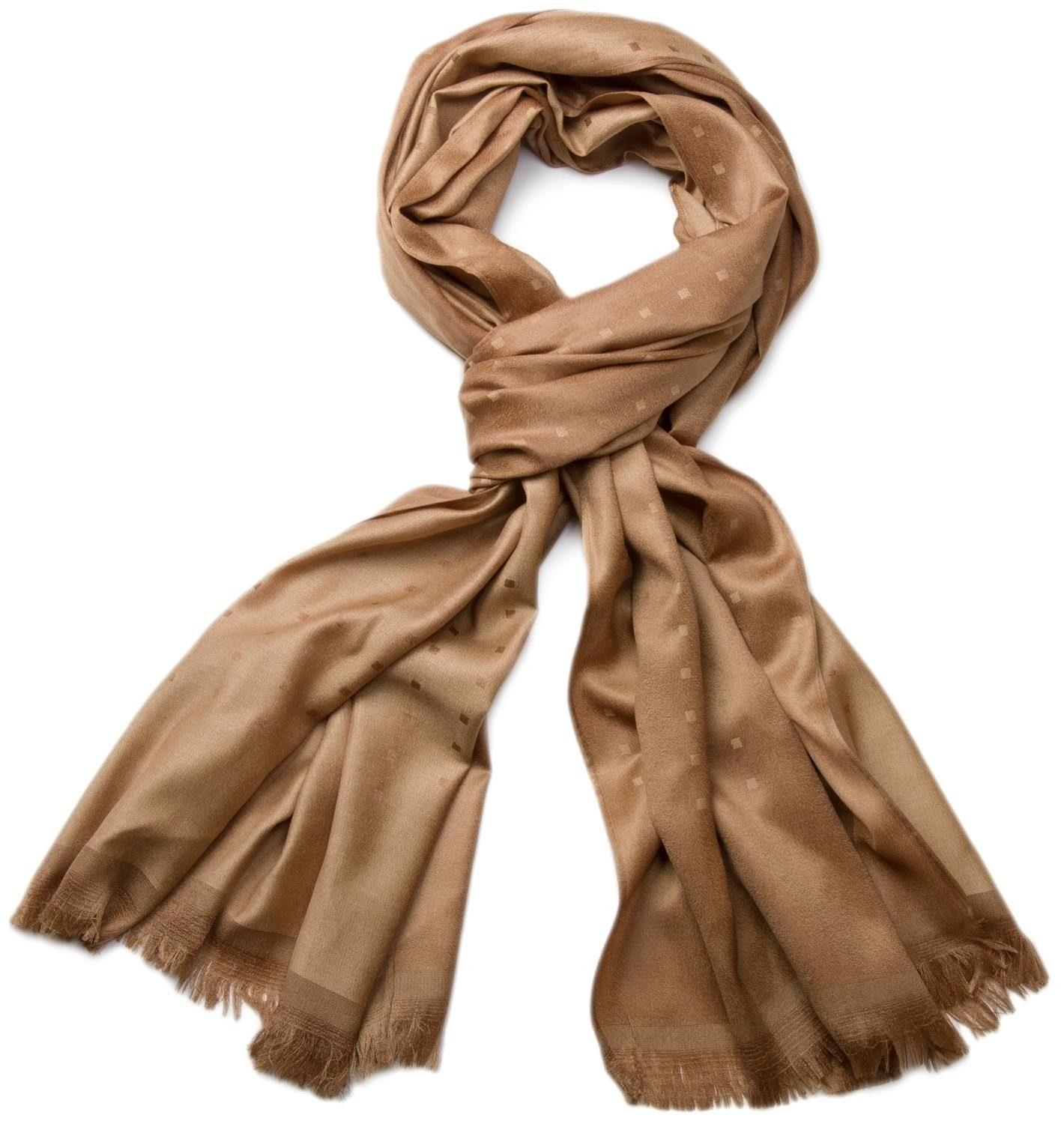 styleBREAKER Modeschal Edler Schal mit Quadratischem Muster, (1-St)