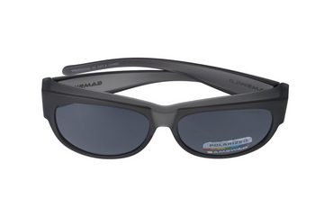 Gamswild Sonnenbrille UV400 Sportbrille Überbrille, polarisiert, universelle Passform Damen Herren Modell WS4032 in schwarz, braun, grau