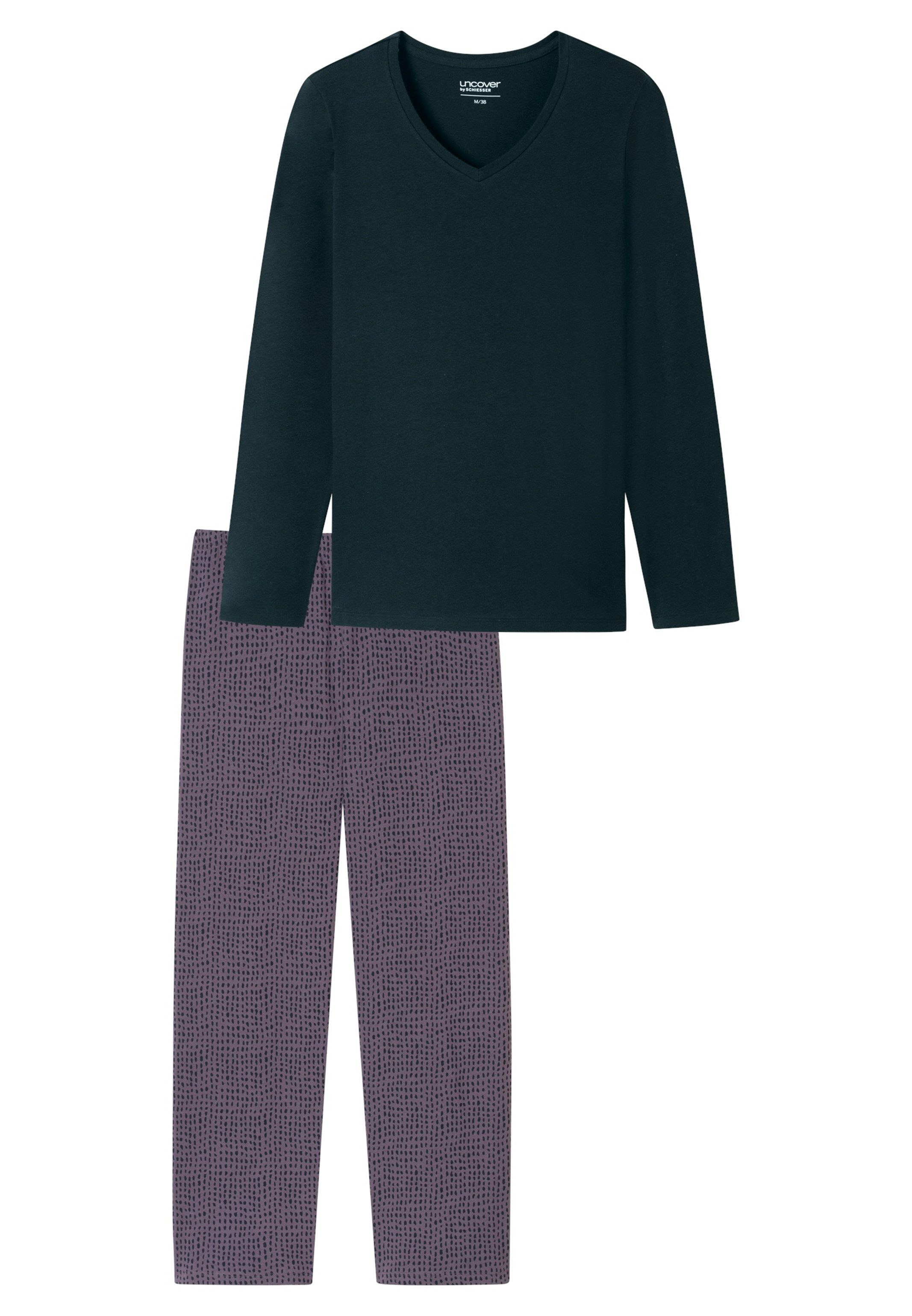 uncover by SCHIESSER Pyjama Nightwear (Set, 2 tlg) Schlafanzug - Baumwolle günstig online kaufen