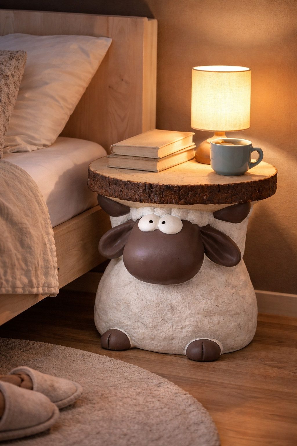 BOLTZE GRUPPE GmbH Beistelltisch Beistelltisch Shawny Schaf Magnesia Indoor Outdoor 40 cm (1-St)