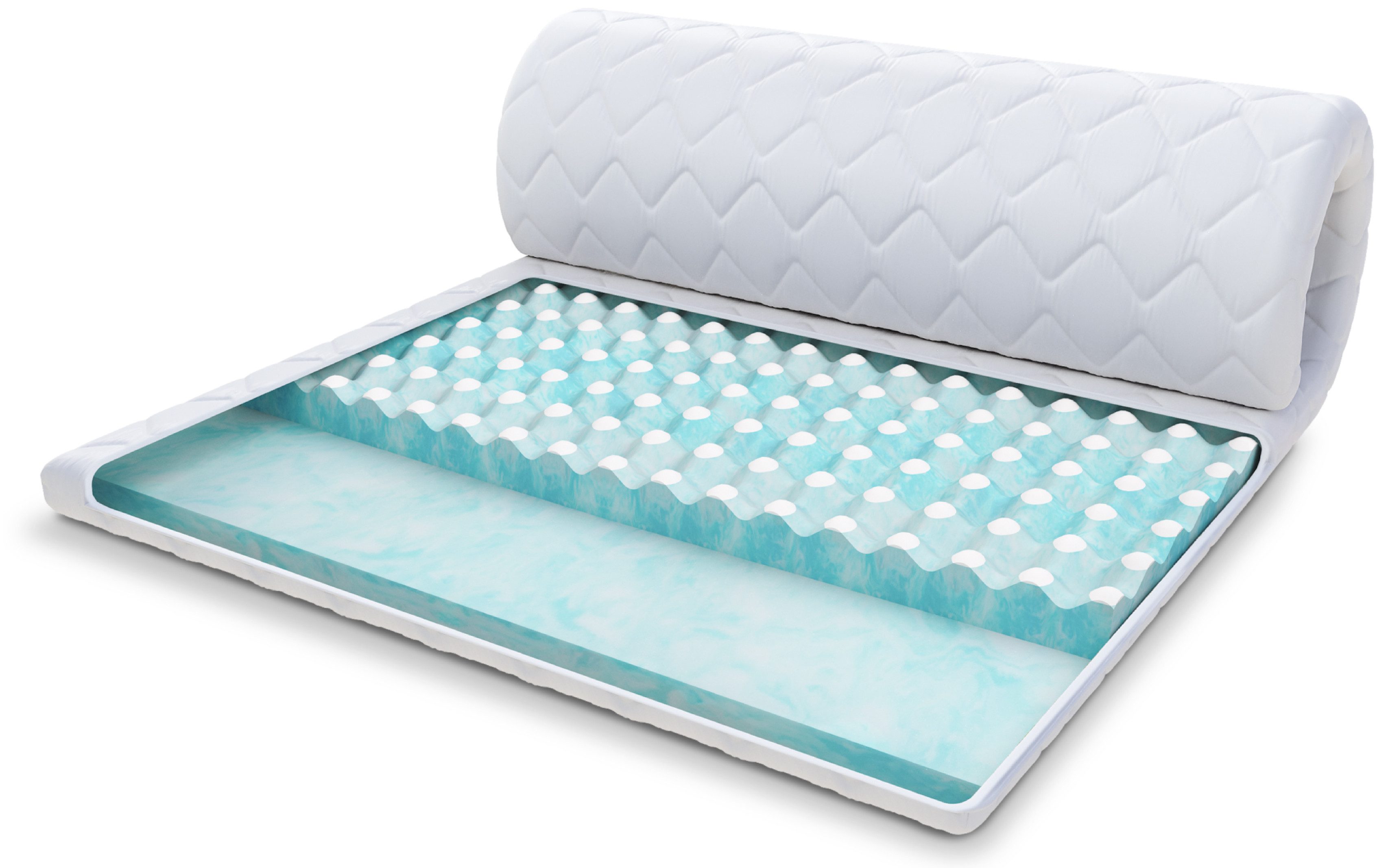 FDM, Topper MALTA DOUBLE 90x200, 140x200, 160x200, 180x200 cm, 9 cm hoch, ( günstig online kaufen